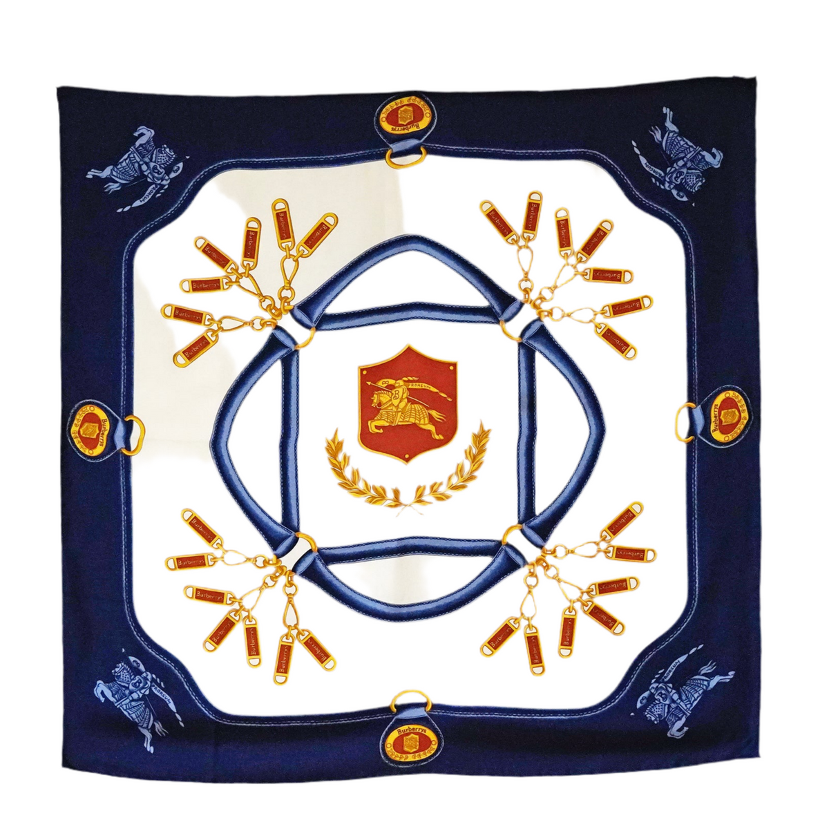 レア⭐︎ヴィンテージBurberrys⭐︎バーバリースカーフ　シルク Vintage Burberry's Silk Scarf / バーバリー・シルクスカーフ