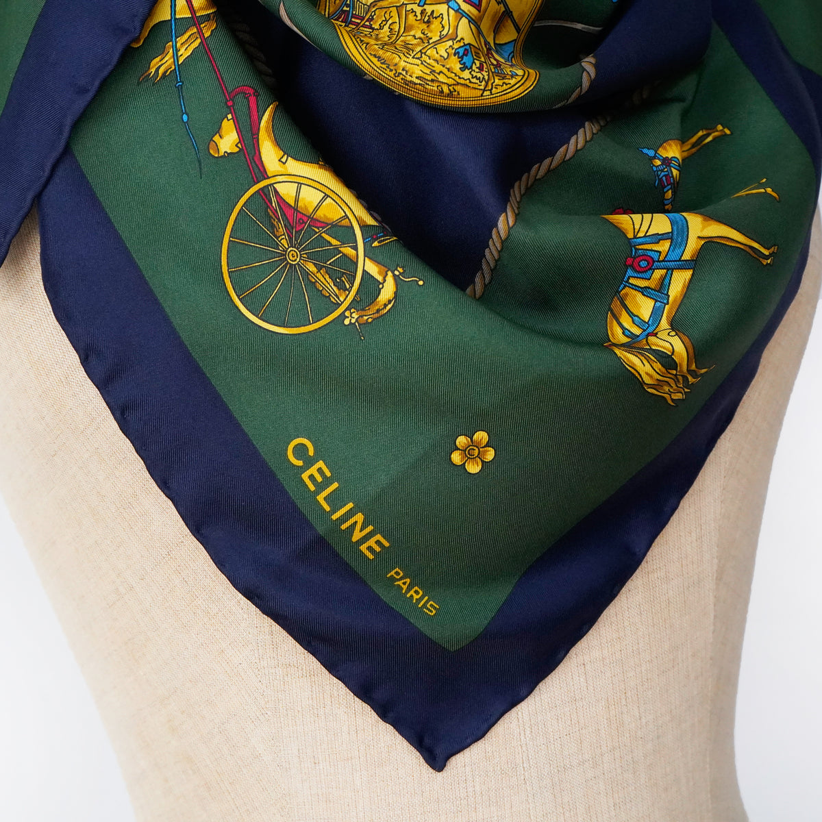 Vintage CELINE Silk Scarf / セリーヌ・シルクスカーフ 