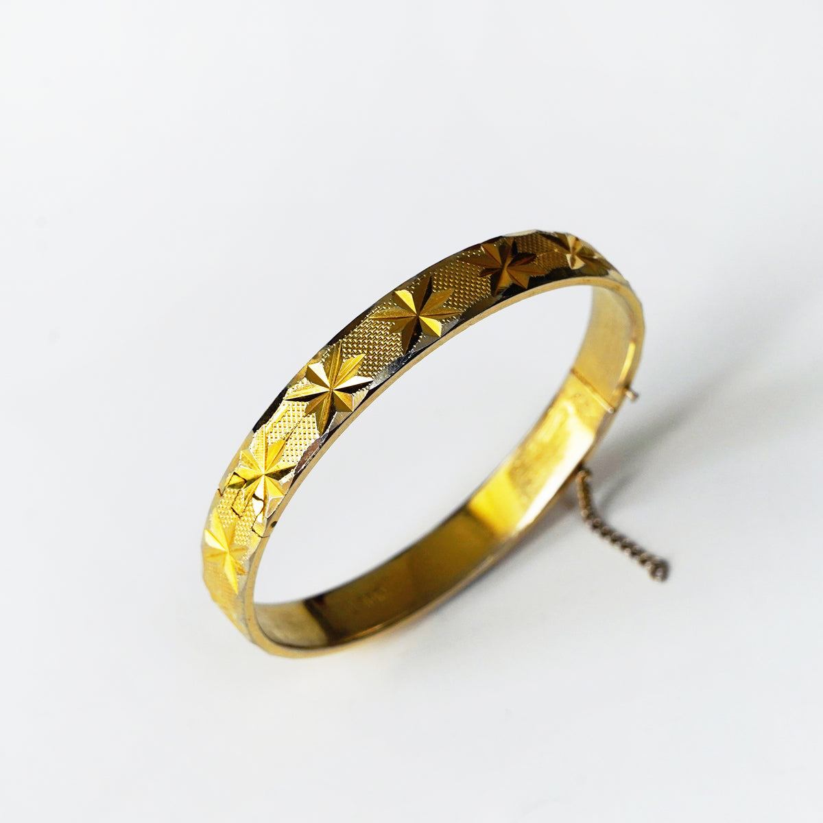 1970s Engraved 18K Rolled Gold Plated Bangle / ヴィンテージ