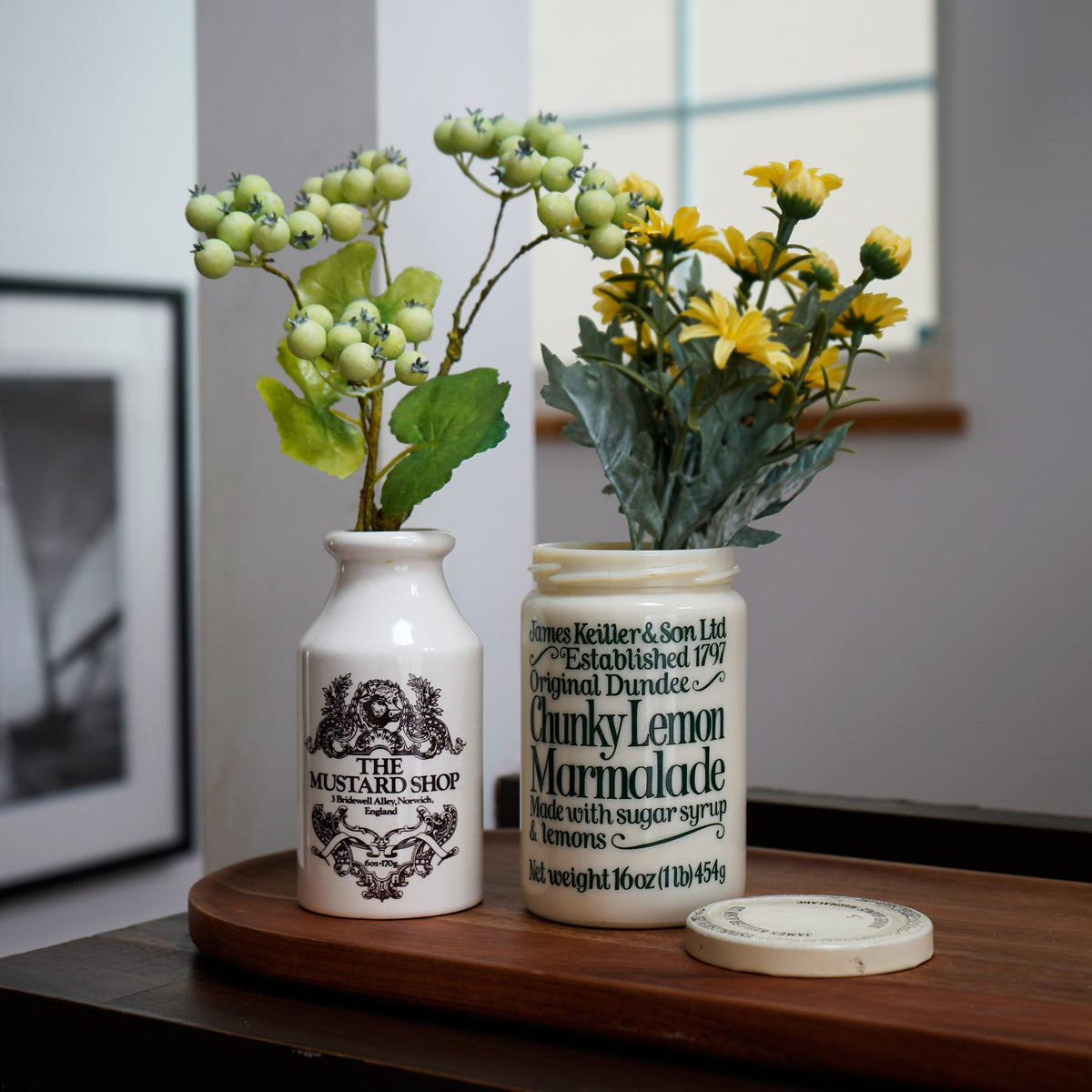 1950s James Keiller & Son Marmalade jar / 1950年代ミルクガラス