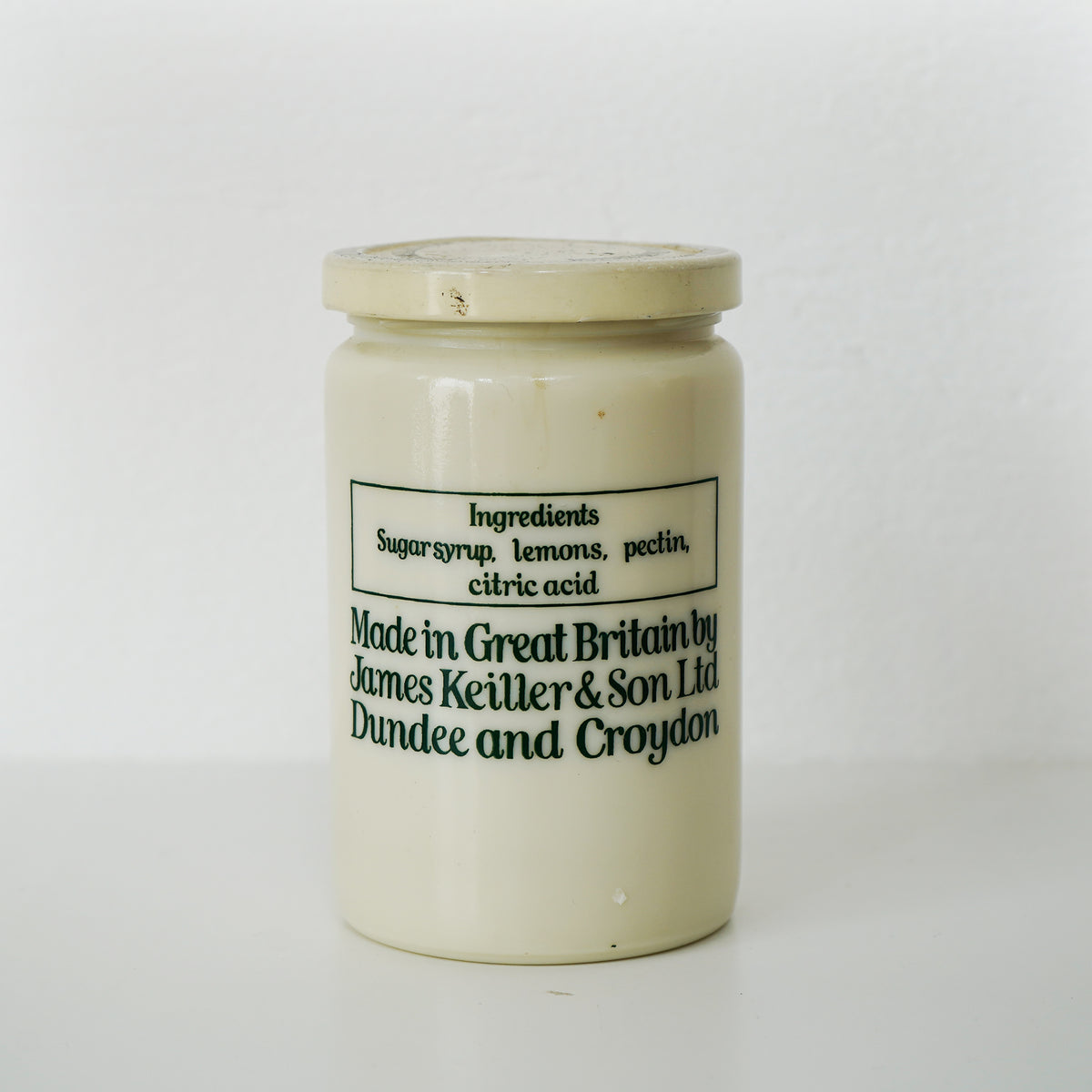1950s James Keiller & Son Marmalade jar / 1950年代ミルクガラス