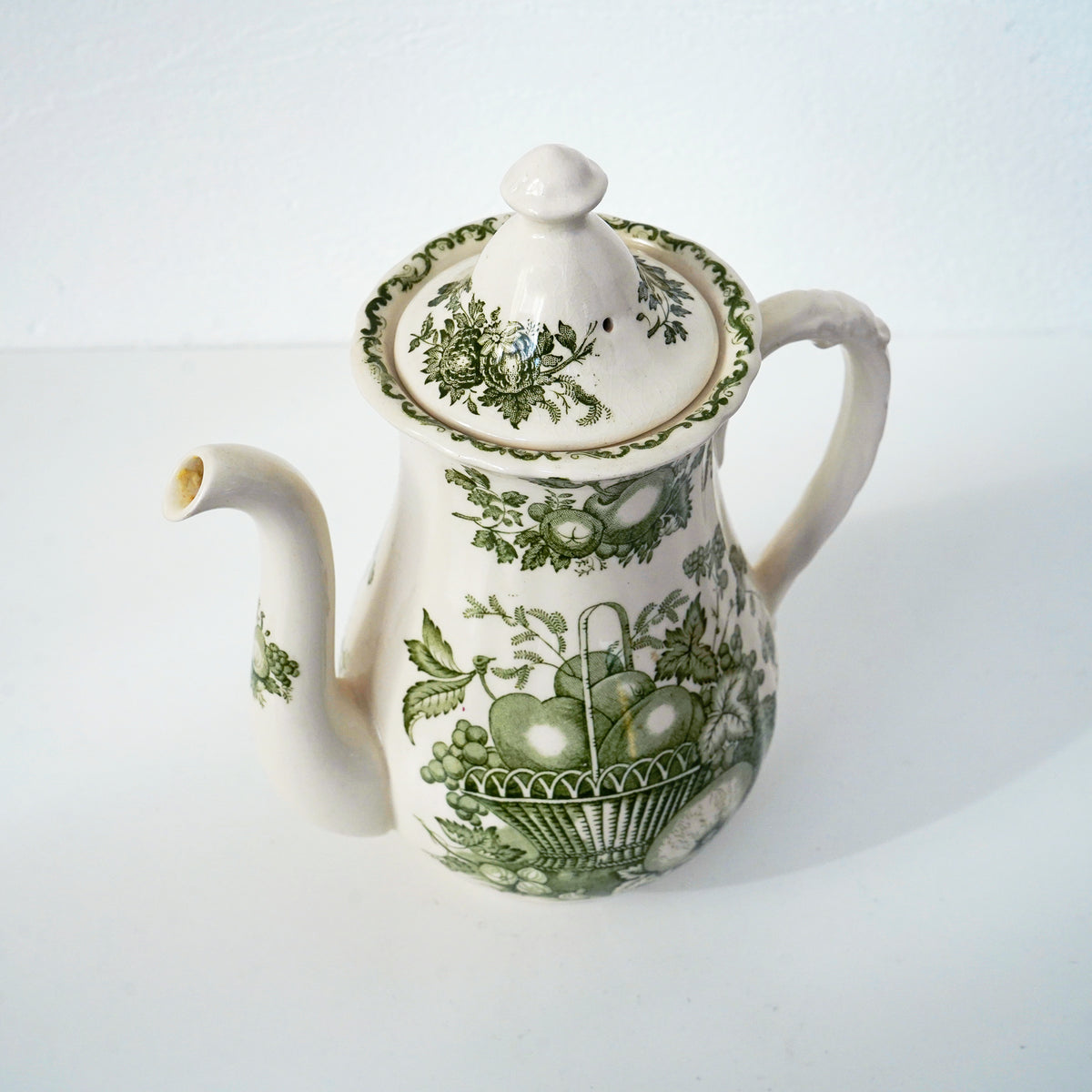 Vintage MASON'S Tea Pot / 英国製 メイソンズ コーヒーポット (fruit basket)