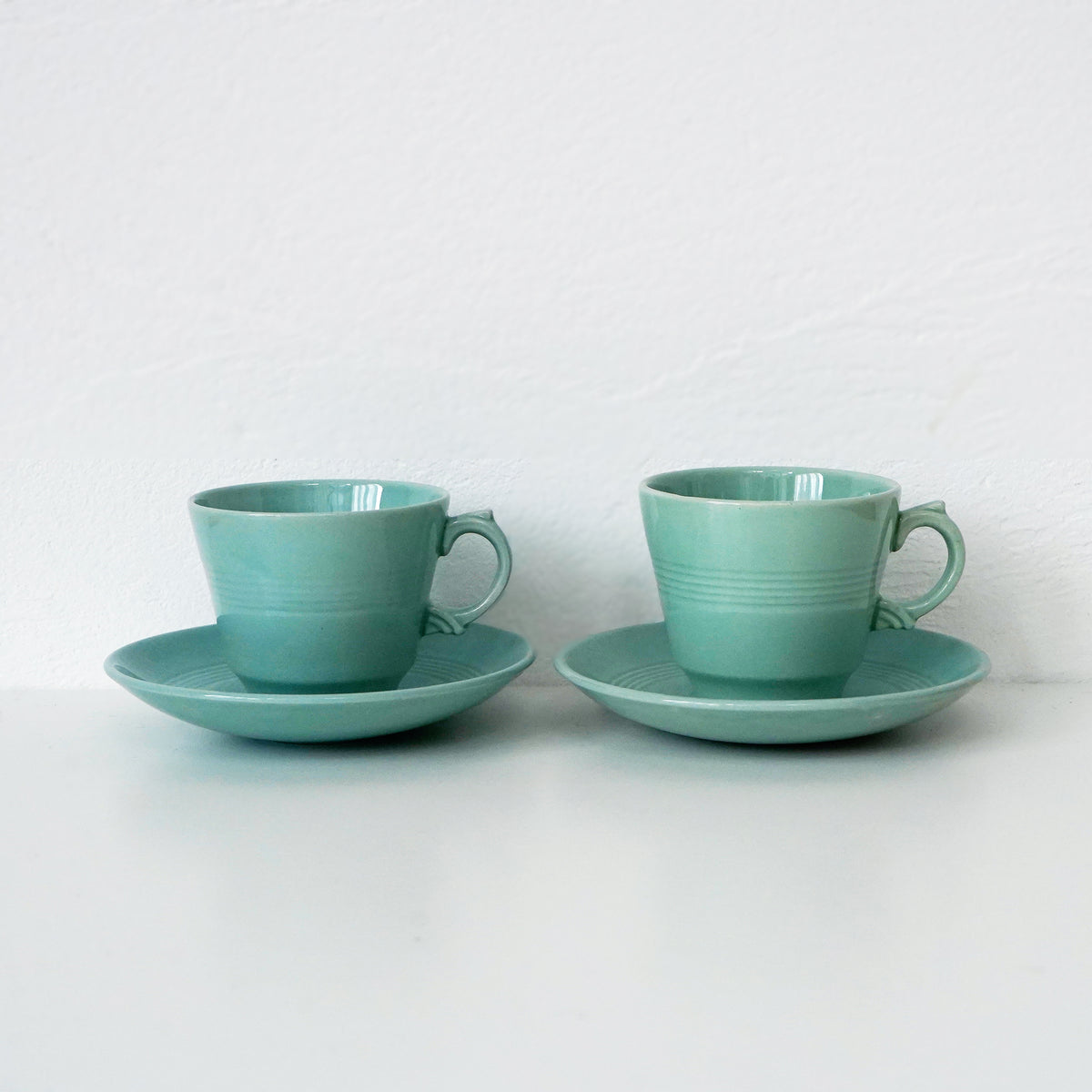 Vintage Wood's Ware Cup & Saucer / 英国製 ウッズウェア エスプレッソカップ＆ソーサー2客セット