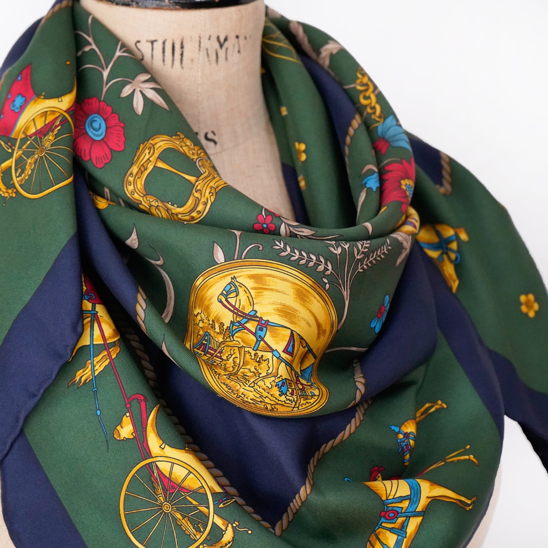 Vintage CELINE Silk Scarf / セリーヌ・シルクスカーフ 