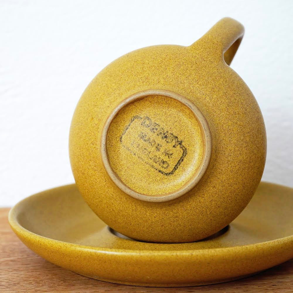 Vintage DENBY Cup & Saucer / 英国製 デンビー コーヒーカップ