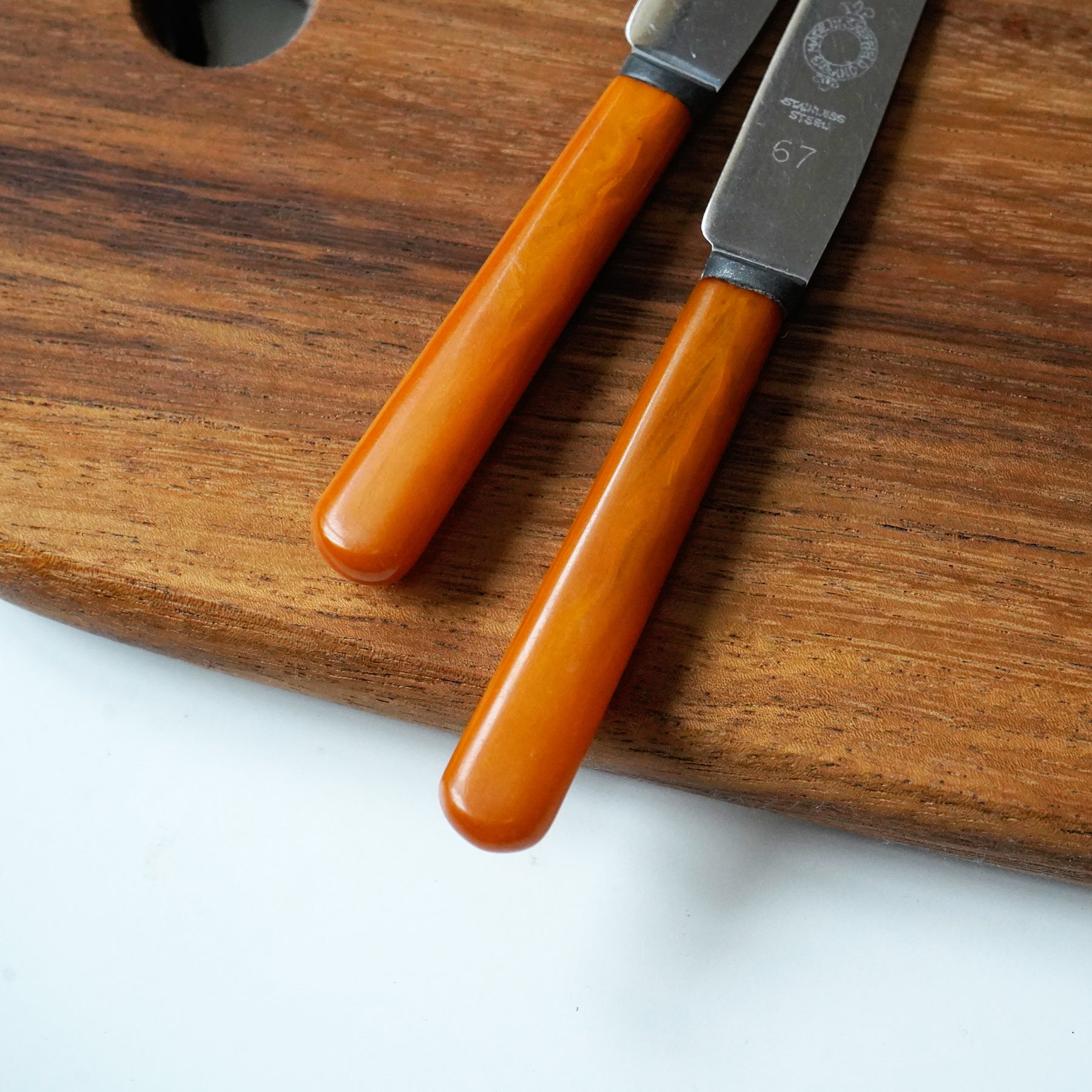 Vintage Stainless Knives(amber) / ヴィンテージ・バターナイフ(1本売り) – thepostoffice.jp