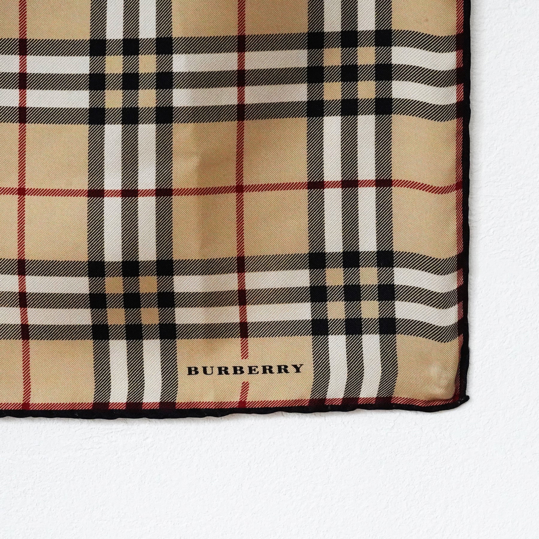 Vintage Burberry Check Silk Scarf / バーバリー NOVA チェックシルク