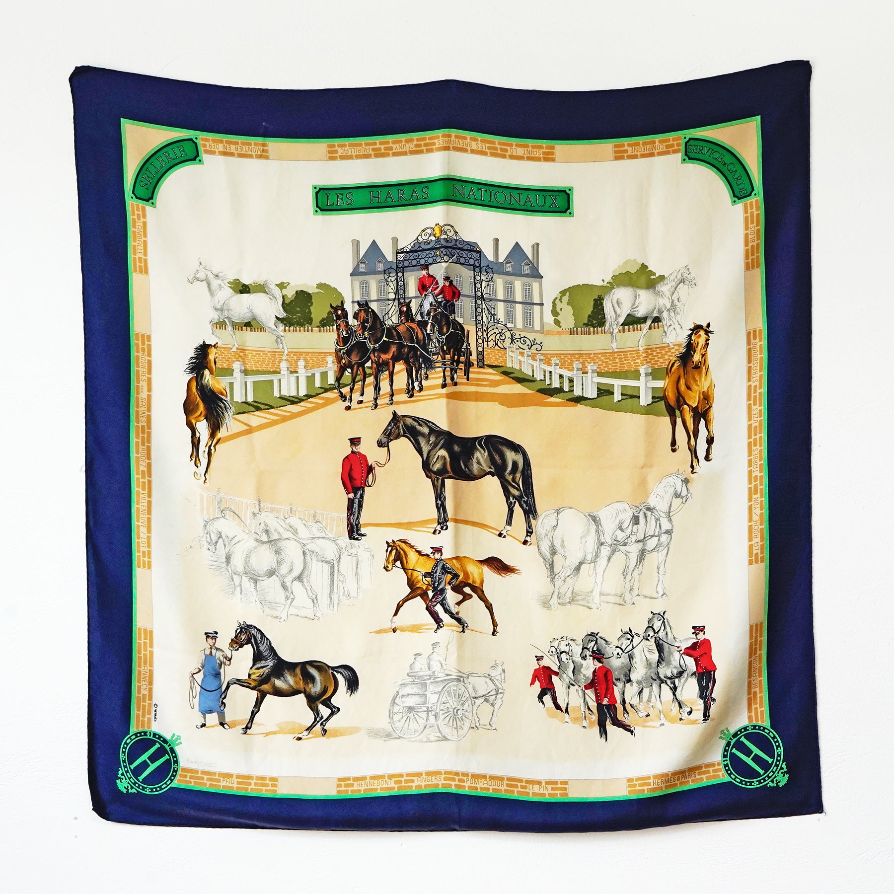 Capper&Capper USAヴィンテージ がっしりシルクスカーフ ぐずる 