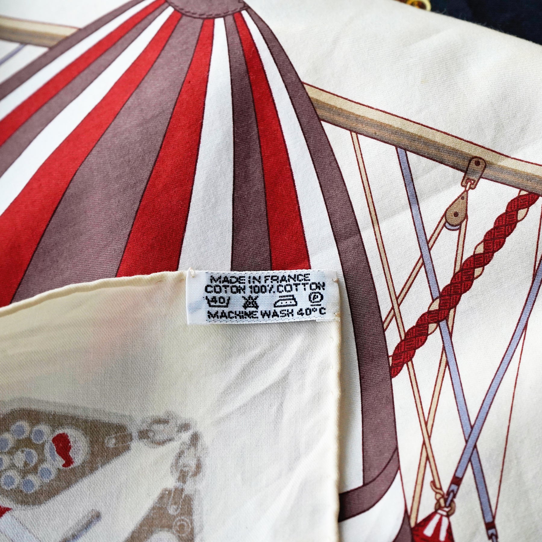 C.1980s HERMES Cotton Scarf / エルメス・コットンスカーフ