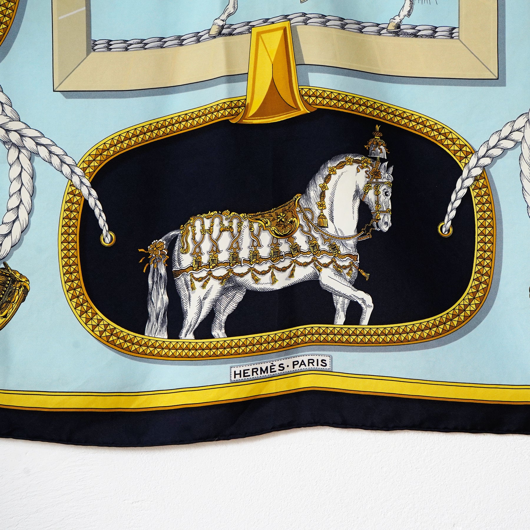 HERMES シルクスカーフ グランド アパラ 90cm Vintage HERMES Silk Scarf / エルメス・シルクスカーフ(Grand