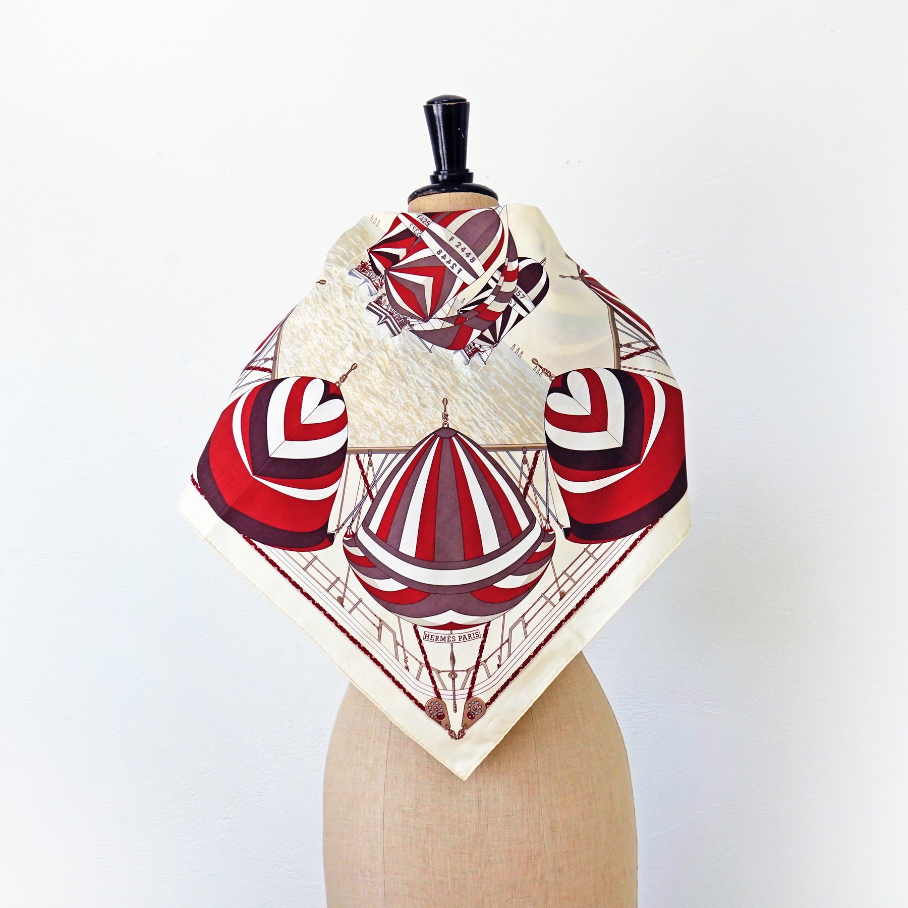 C.1980s HERMES Cotton Scarf / エルメス・コットンスカーフ