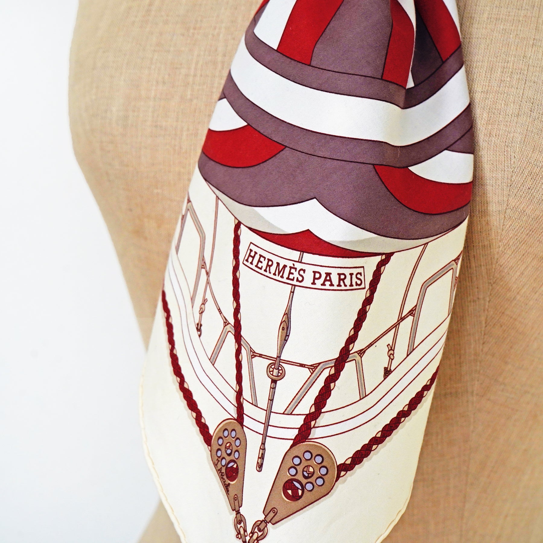 C.1980s HERMES Cotton Scarf / エルメス・コットンスカーフ