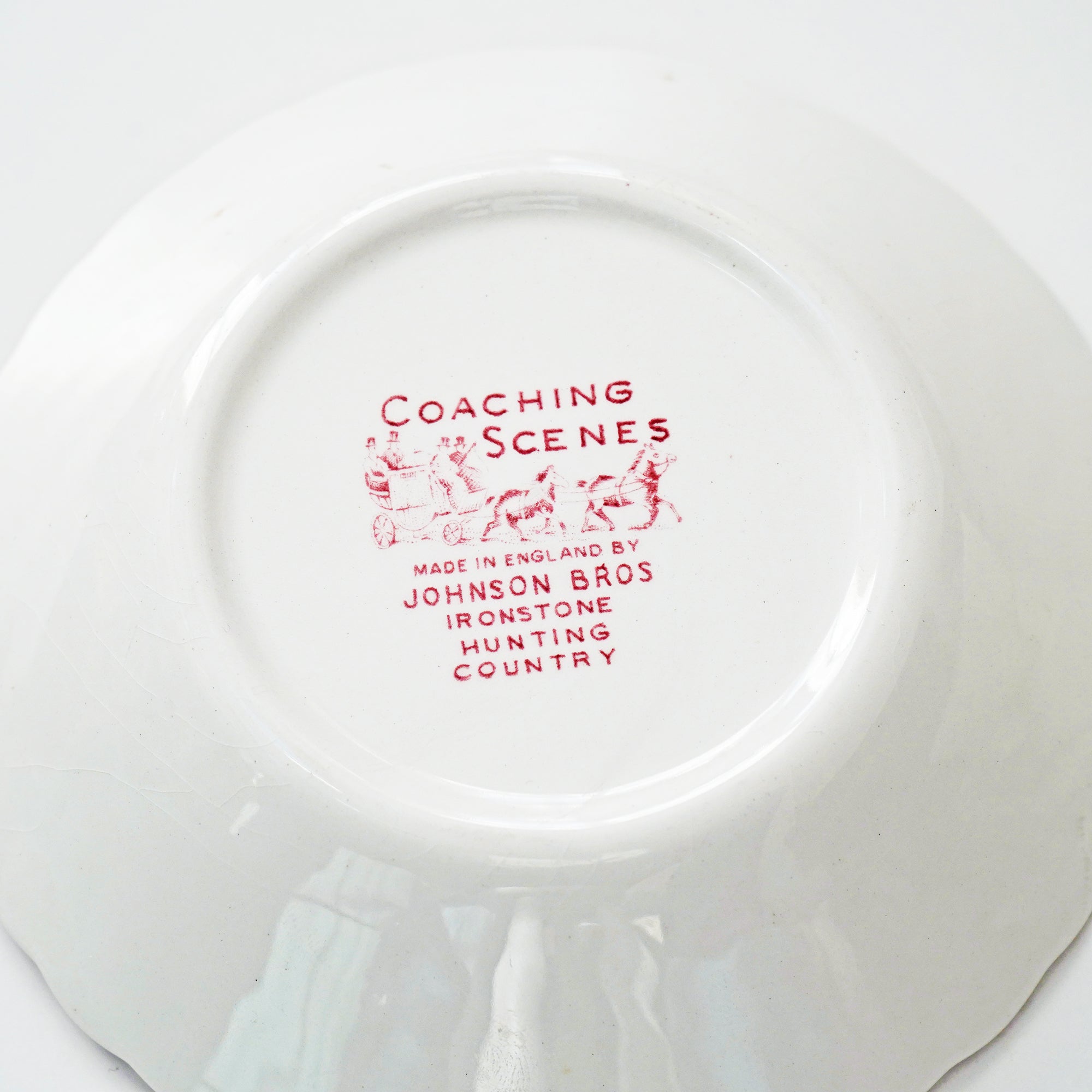 Johnson Bros Coaching Scenes Bowl / 英国製 ジョンソンブラザーズ