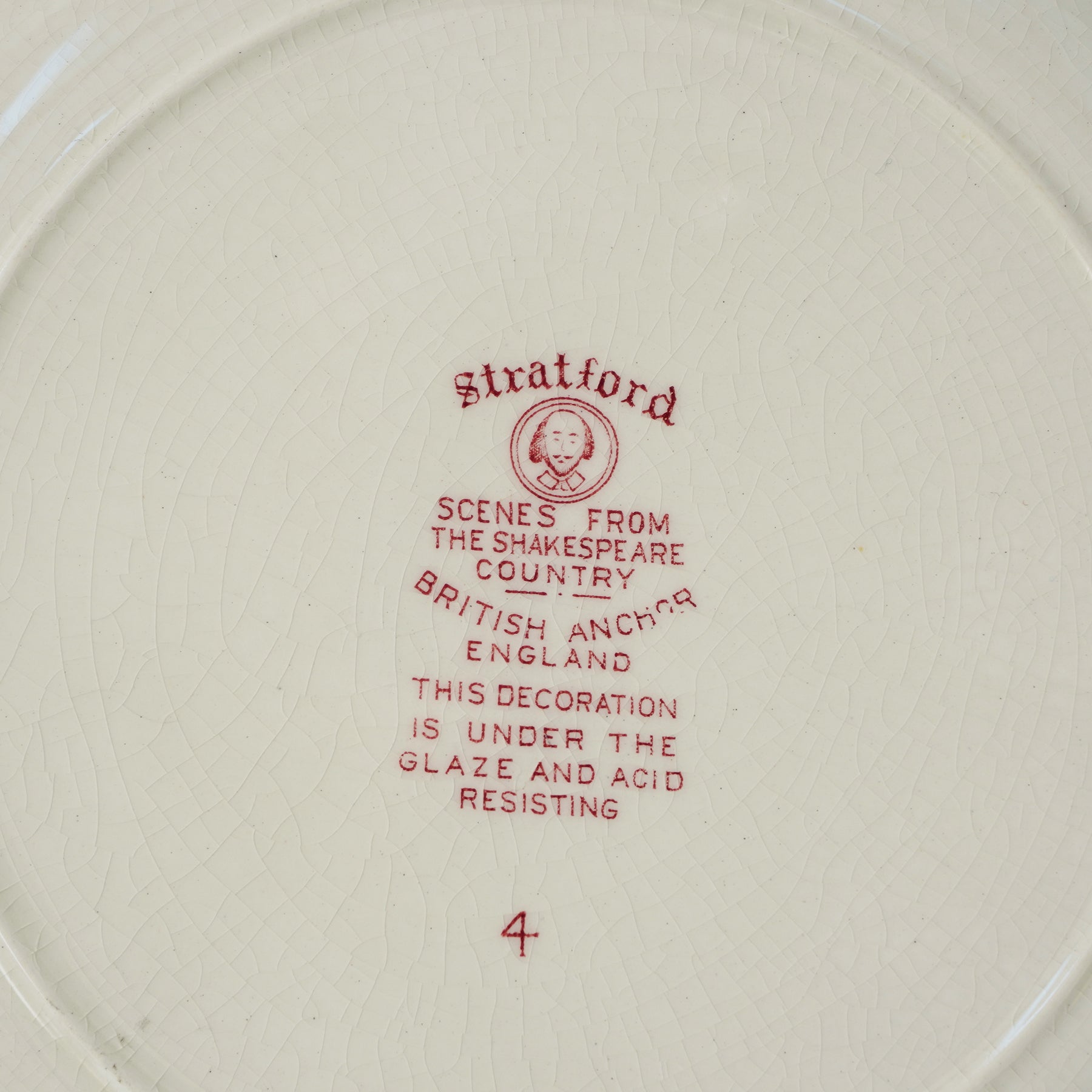 C.1950s British Anchor Plate / 英国製 ブリティッシュアンカー 絵皿 – thepostoffice.jp