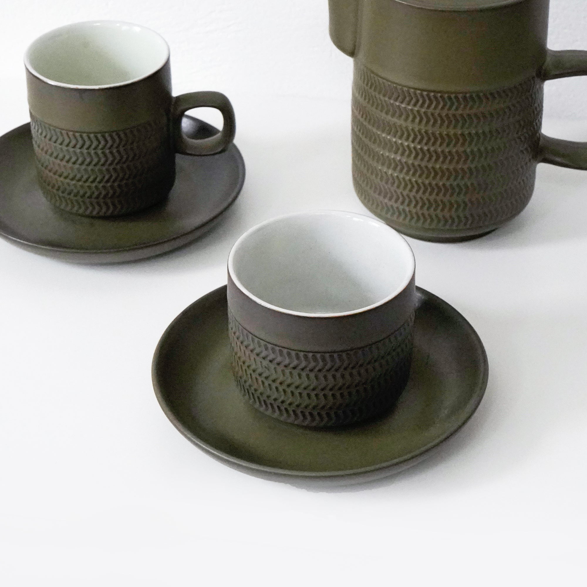 Vintage DENBY Coffee Set / 英国製 デンビー コーヒーセット (sage 