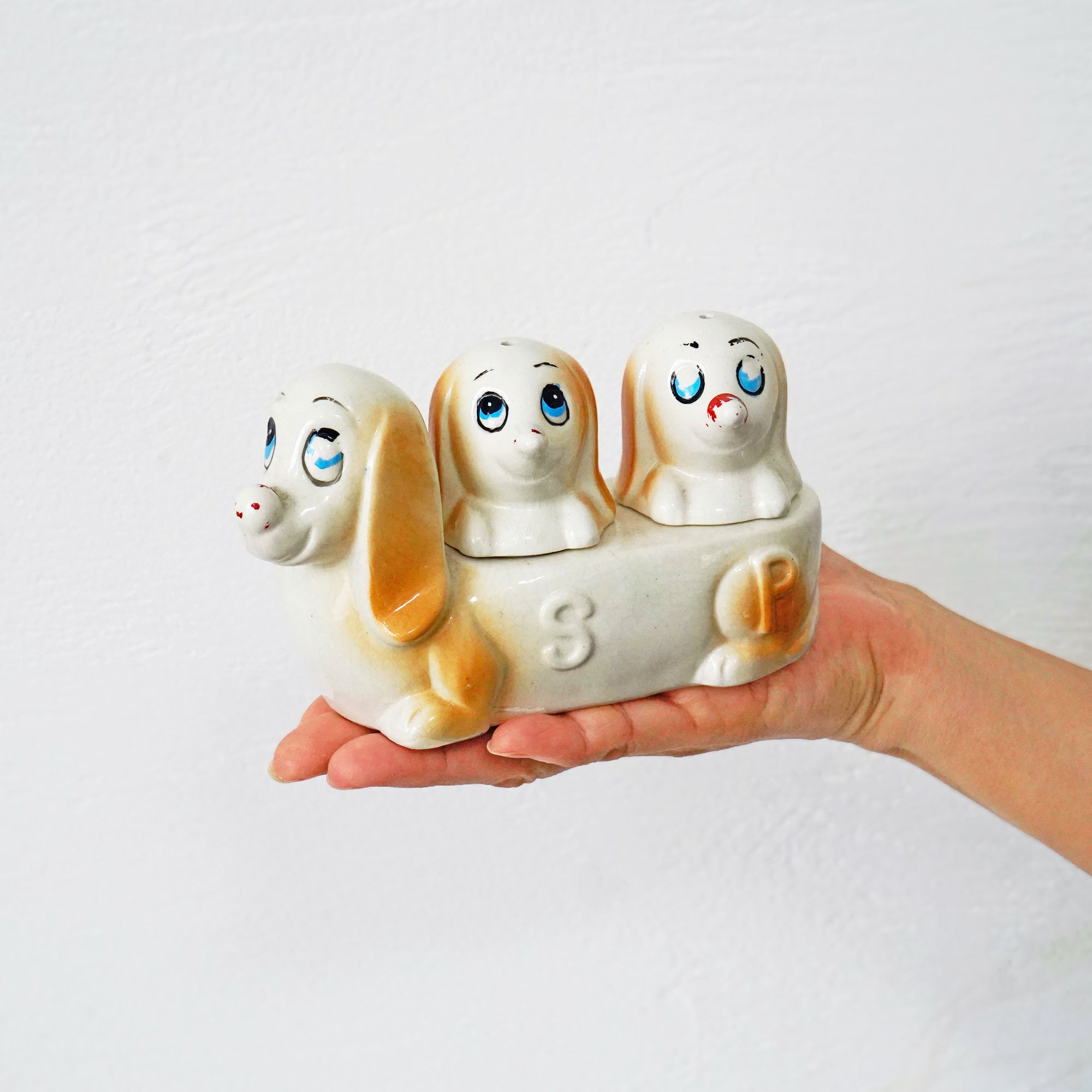 Vintage Dogs Salt & Pepper / ヴィンテージ ソルト＆ペッパーポット