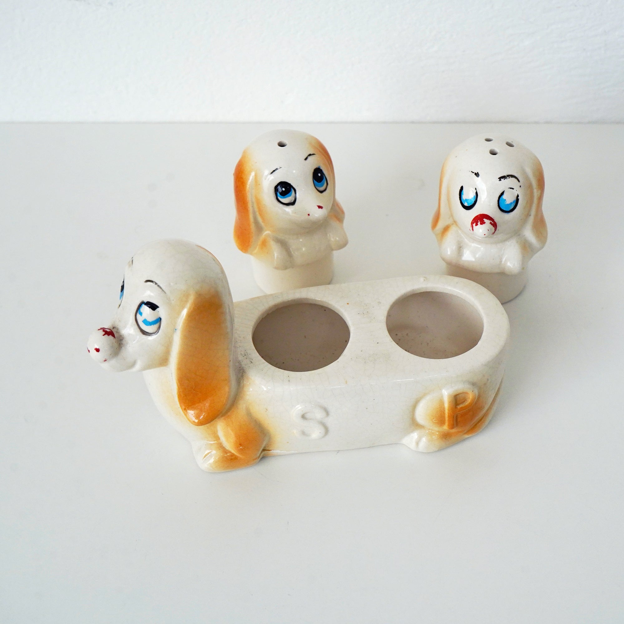 Vintage Dogs Salt & Pepper / ヴィンテージ ソルト＆ペッパーポット