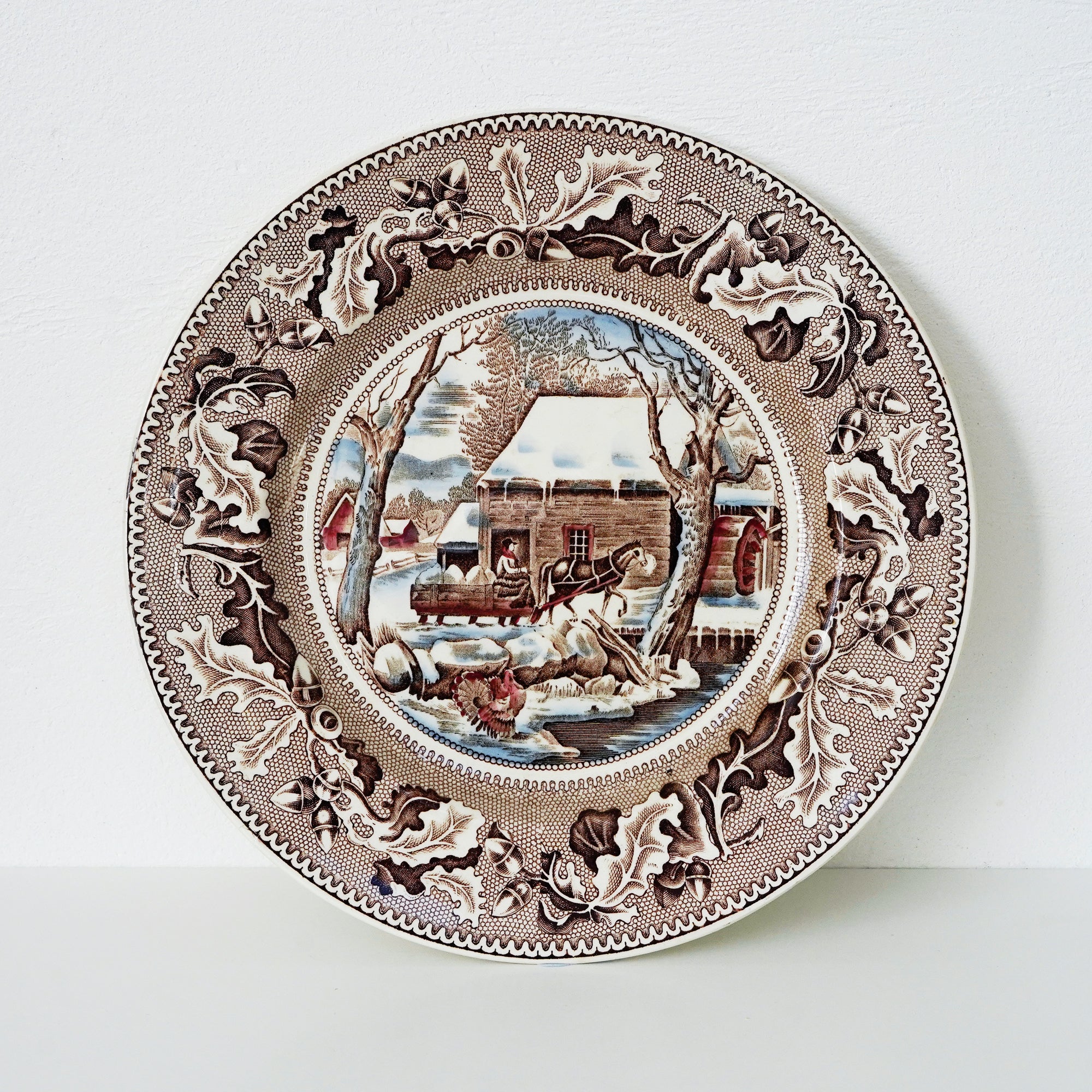 1938 Johnson Brothers Plate / 英国製 ジョンソンブラザーズ 絵皿 (historic america)